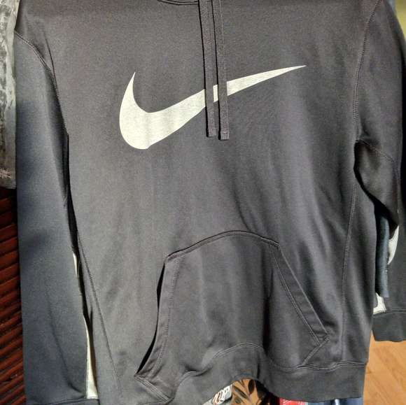 Nike Therma-Fit Sportwear Men's Front Pockets Black Small Long Sleeves Hoodie - Picture 4 of 7